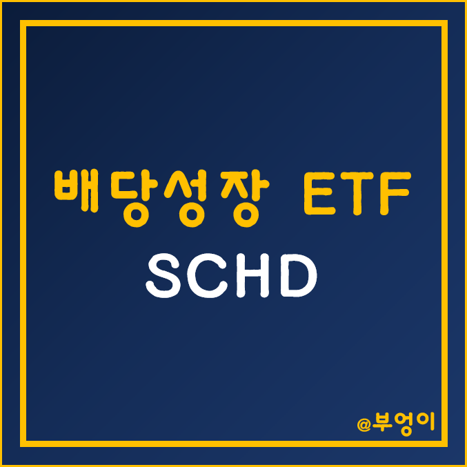 미국 배당성장주 ETF - SCHD (주가, 배당금, 구성 종목 및 S&P 500과 비교)