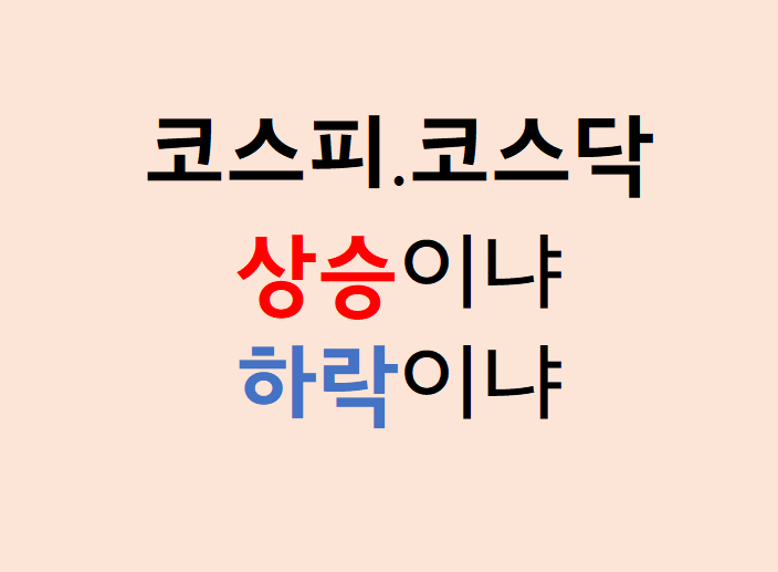  [주식] 큰 하락이 눈앞에 온 코스피/코스닥(원인/대응/추매/인버스)