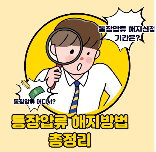  통장압류 해지방법 3가지 해지 비용 기간은? | 개인회생 파산 185만원 이하 2022년 기준 알아보아요