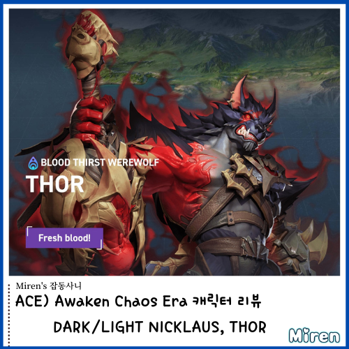  ACE) Awaken Chaos Era 캐릭터 리뷰 DARK/LIGHT NICKLAUS, THOR