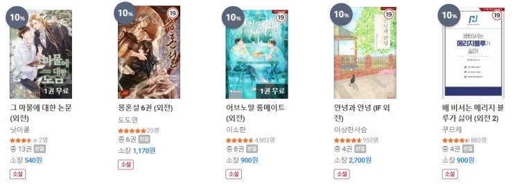 BL소설 신간) 22년 09월 05일 신간 관심작 BL소설 신간) 22년 09월 05일 신간 관심작