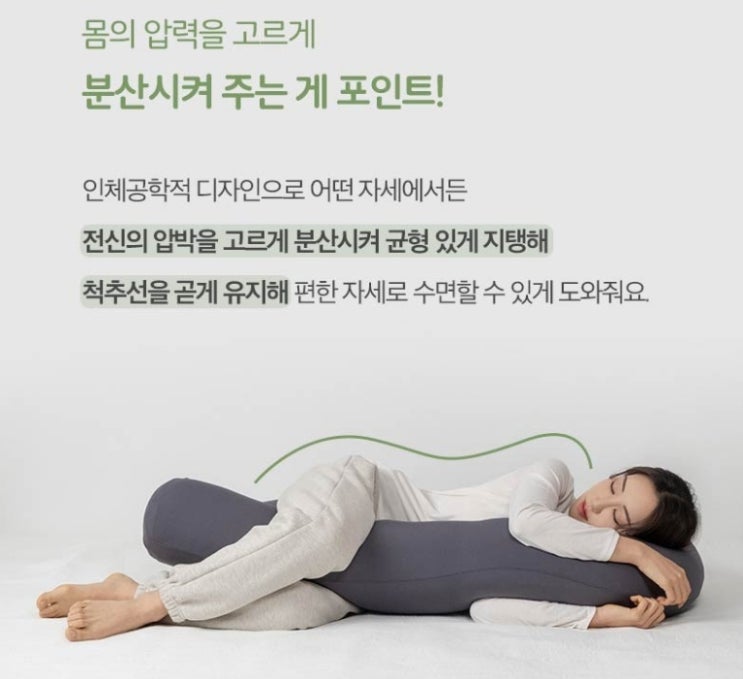  생활백서 쫀득 마약 바디필로우 U자형