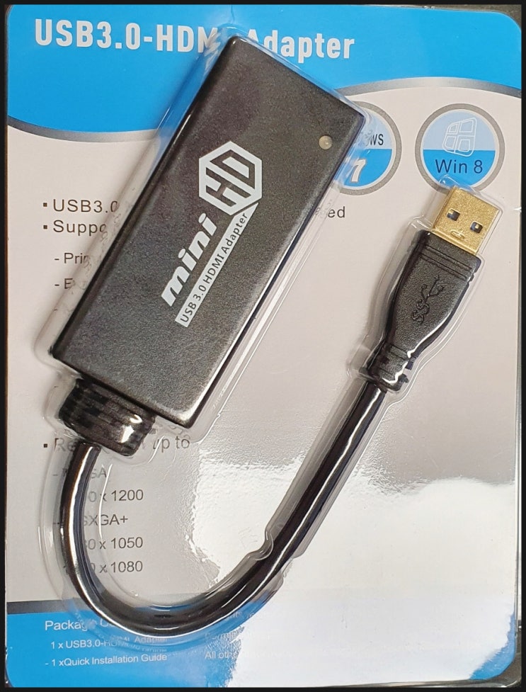 케이베스트 USB3.0 TO HDMI 컨버터 케이베스트 USB3.0 TO HDMI 컨버터