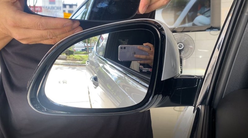 자동차 사각지대 쉐보레 볼트 RV 광각미러 옵틱스 작업후기 2
