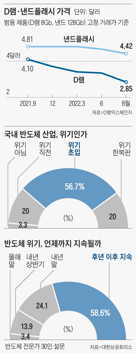 반도체 다운사이클 본격화… 전문가 77% “현재 위기다”