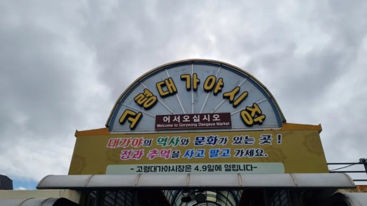  오랫만의 고령 대가야시장 오일장 방문기(4,9)