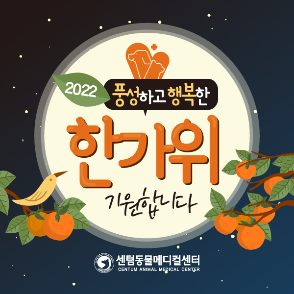  2022년 풍성하고 행복한 한가위 기원합니다 / 센텀동물메디컬센터