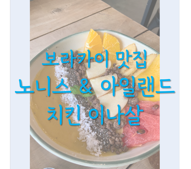 보라카이 식당 노니스 & 아일랜드치킨이나살 후기