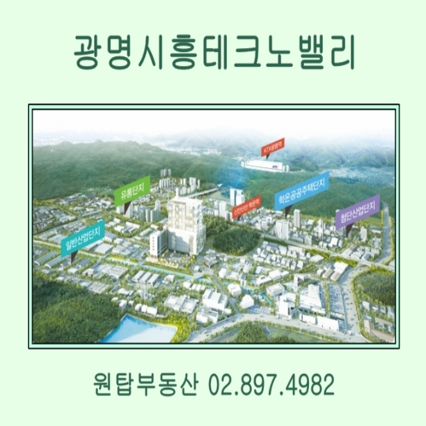  광명시흥테크노밸리, 일반산업단지,유통산업단지,도시첨단사업,학온공공주택지구,광명시흥테크노밸리사업계획