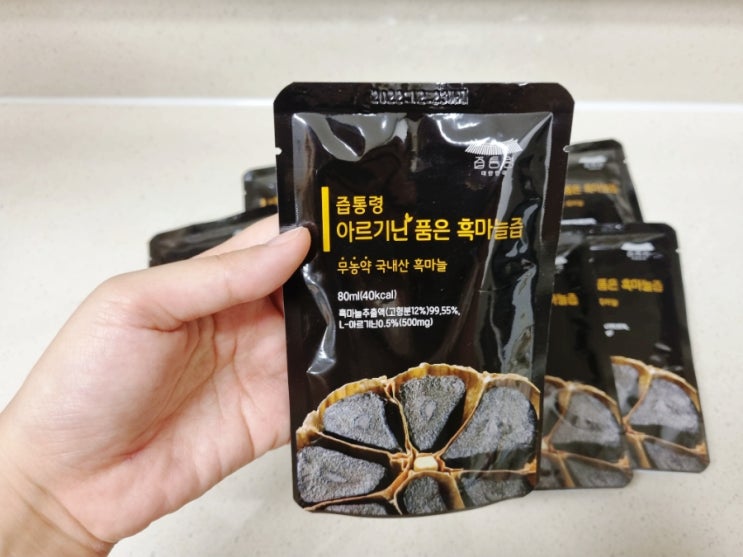  [흑마늘진액추천 / 즙통령] 아르기닌 품은 흑마늘즙!