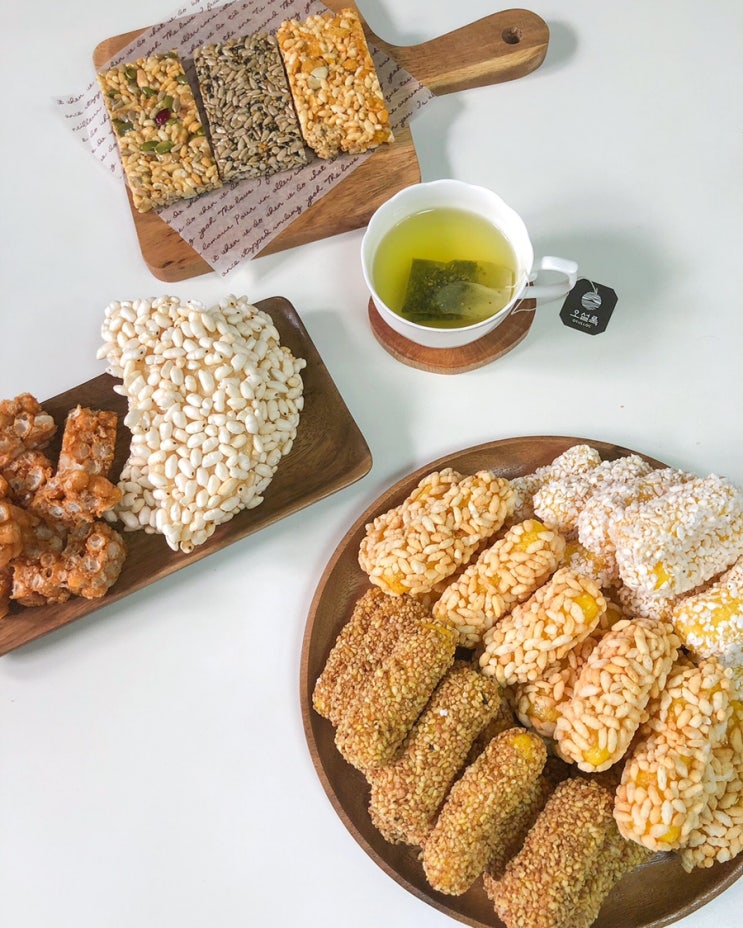  찹쌀 유과 미당한과 건강한간식 전통한과