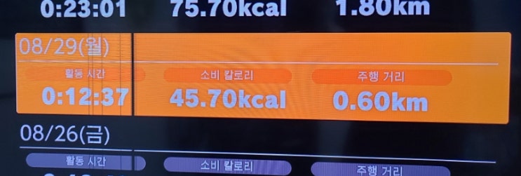  [블챌] 9월 1주차 와니씨의 운동일기