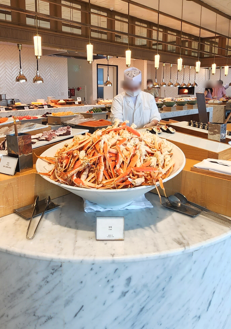  그랜드조선 부산 아리아 런치 뷔페 후기 / 가격표 / 창가자리 예약 / 해산물 맛집!