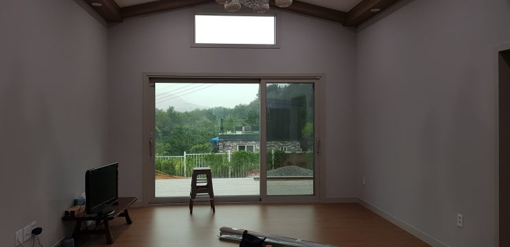  안방 짧은 암막커튼 천 파주 산남동에 설치했어요!