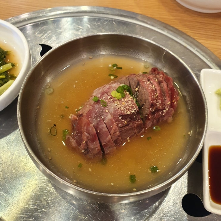  파주 문산 냉면 모아냉면 아롱사태 수육
