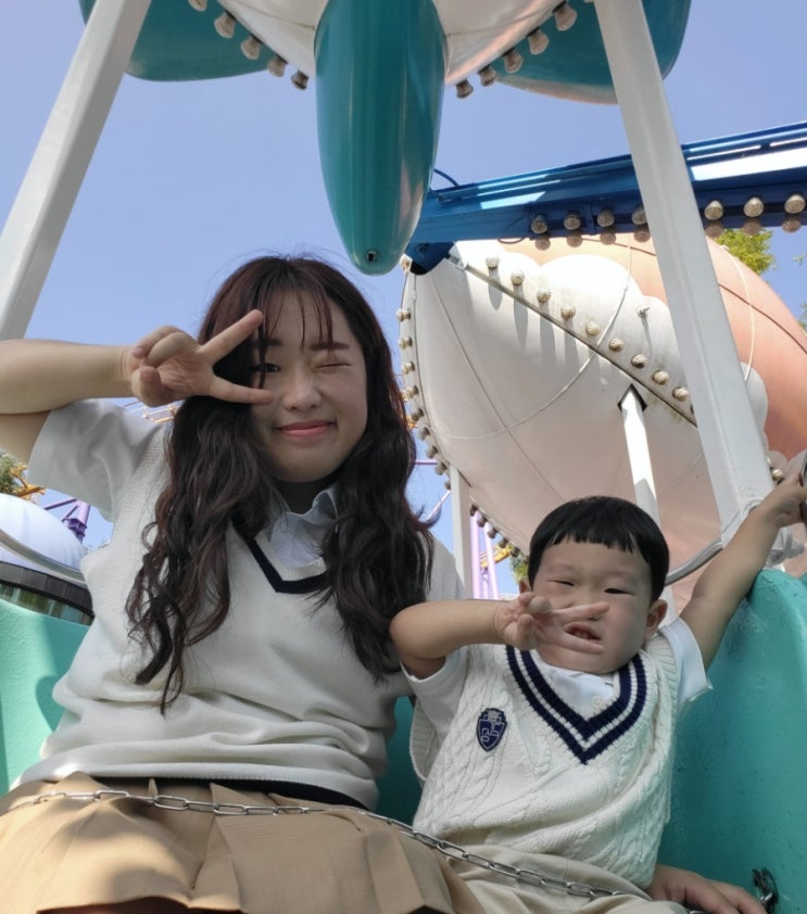  [경기도.과천.서울랜드] 30개월 아기 미니와 서울랜드 놀이동산 교복 데이트<감성교복>