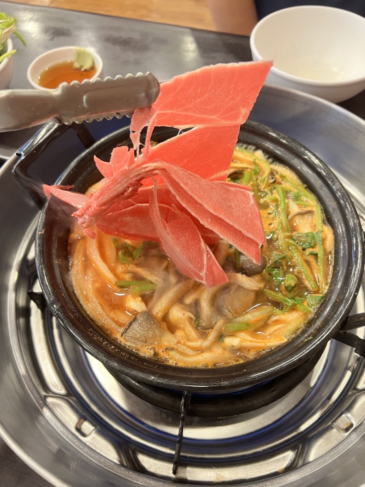  방학동 해촌칼국수 매운샤브샤브 점심식사