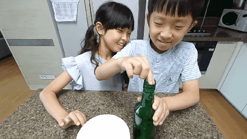  [과학실험] 동전 움직이기 실험 외~/공기의 부피가 늘어나면?