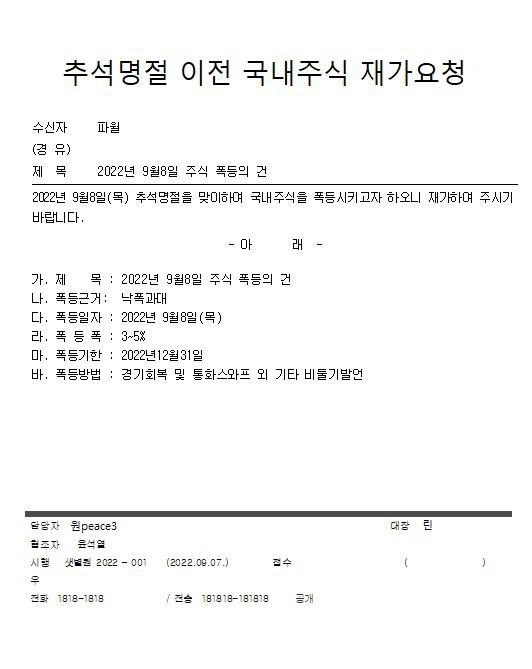  안건 결재 부탁드립니다