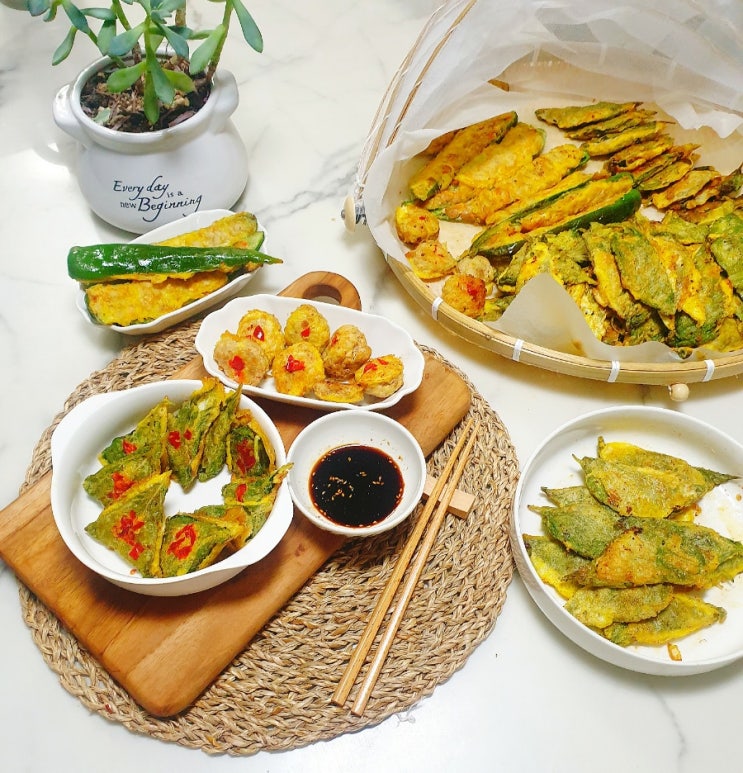 돼지고기 동그랑땡 재료 반죽으로 오이고추전 깻잎전 완자전 만들기 두부 넣고 맛 식감 최고로 만드는 법 한식 아이반찬 요리