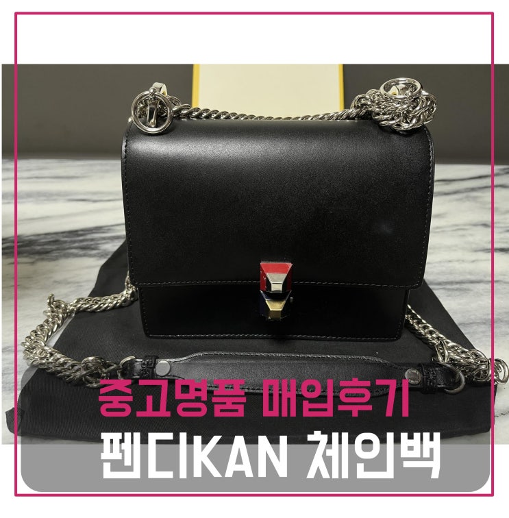  중고명품팔기 펜디kan 스몰 체인백