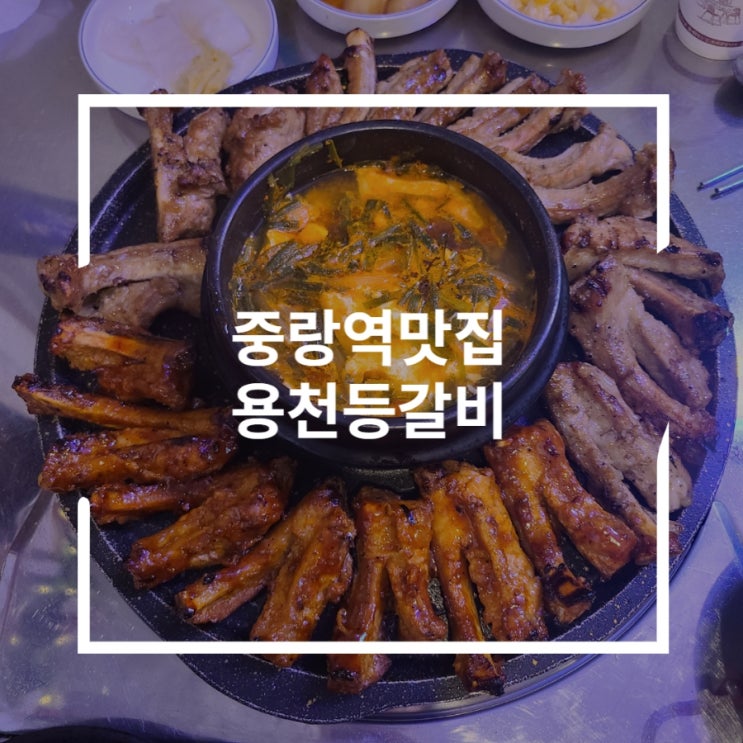  중랑역맛집 순한맛 중간맛으로 먹고온 용천등갈비
