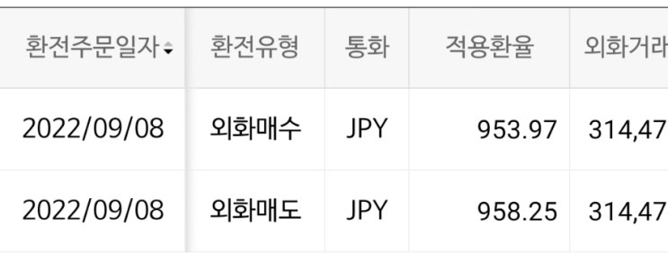  엔화 투자 No.4 팔았습니다