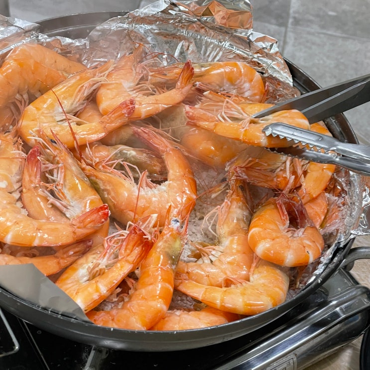  순천 대하 맛집 신대 대부수산 들깨 칼국수 새우머리 튀김 + 메뉴판