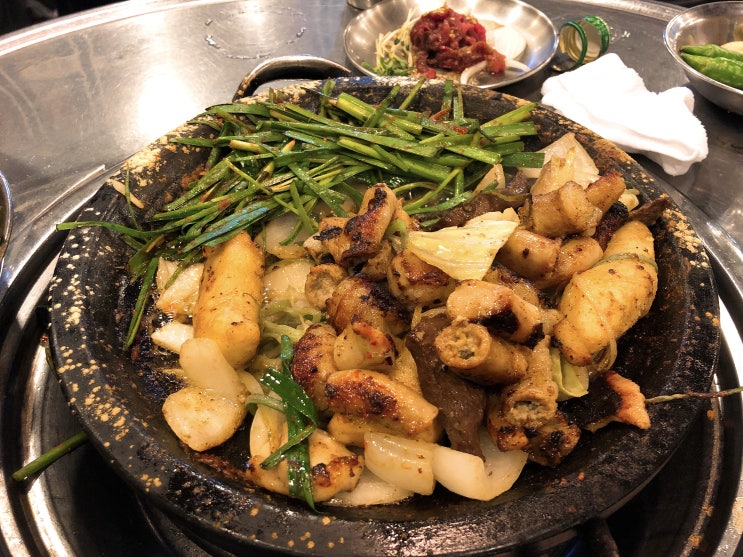 맛있는 소곱창에 소주한잔!