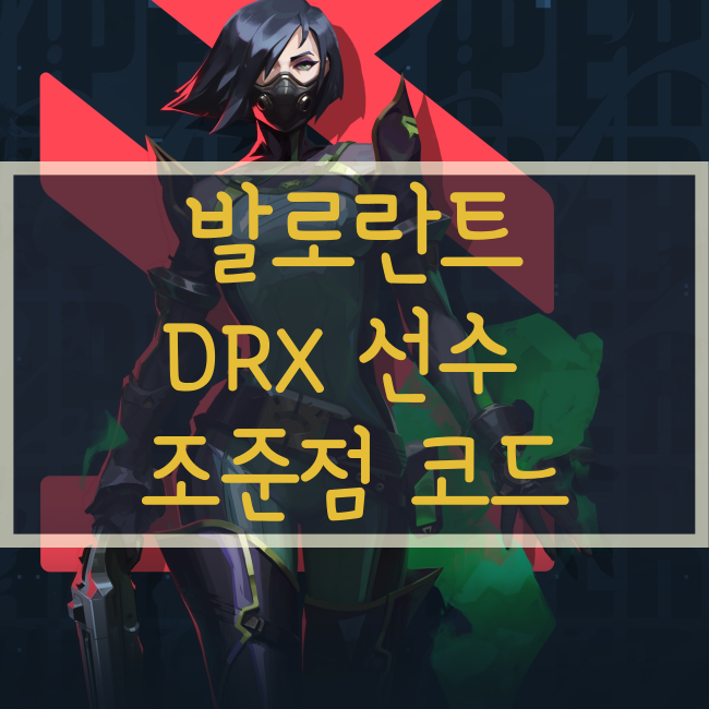  발로란트 DRX 선수 조준선/조준점 코드
