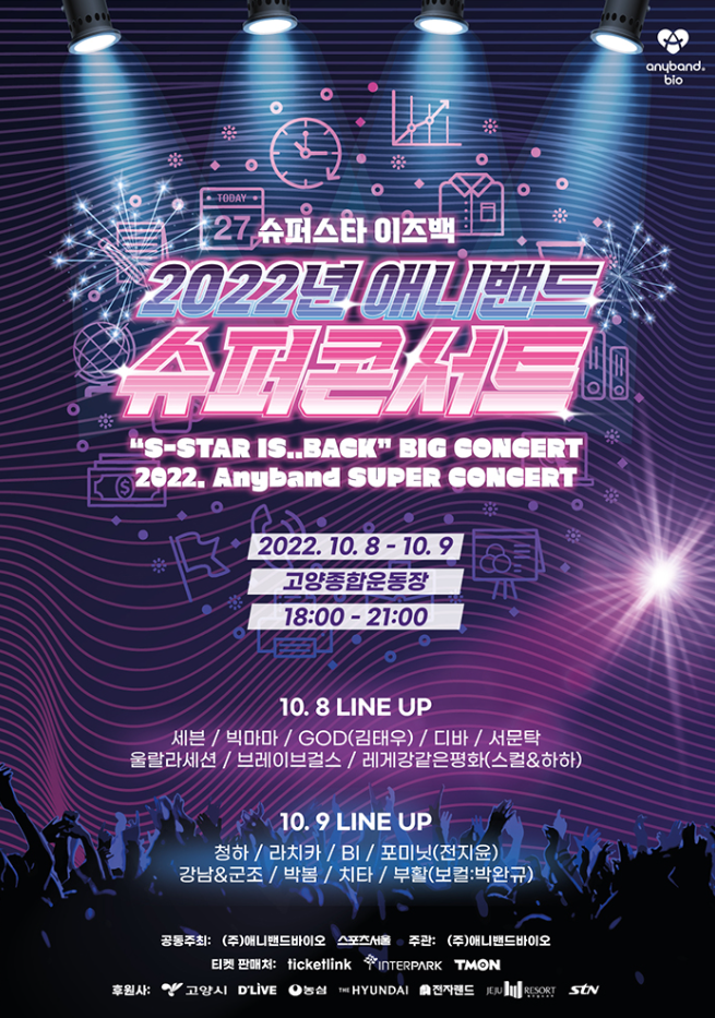 2022 애니밴드 슈퍼콘서트 슈퍼스타 Is Back 티켓팅 일정 2022 애니밴드 슈퍼콘서트 슈퍼스타 Is Back 티켓팅 일정