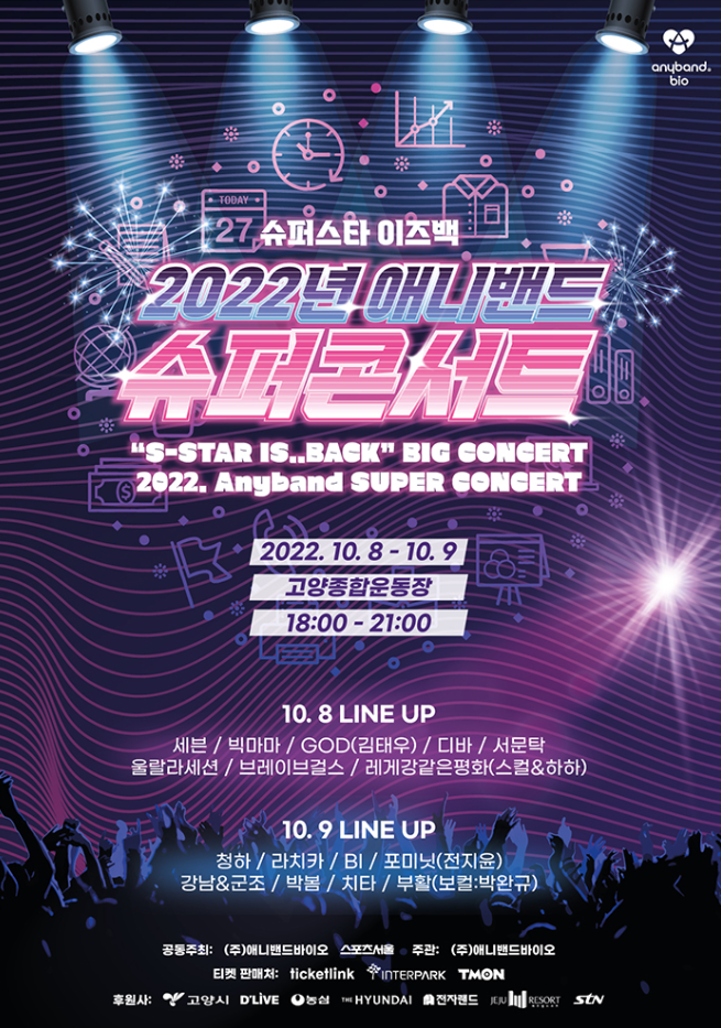 2022 애니밴드 슈퍼콘서트 슈퍼스타 Is Back 티켓팅 일정