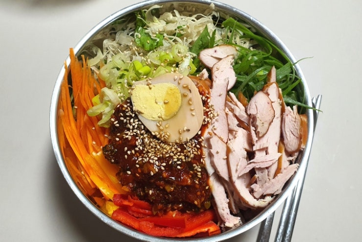 맛있는 다이어트 식단 실곤약 요리법 다이어트 비빔국수 만들기(실곤약 비빔면)