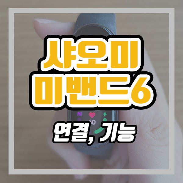  샤오미 미밴드6 연결, 기능 살펴보기