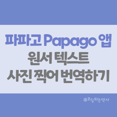 머리 아픈 원서 읽기, 파파고 Papago 텍스트 인식 번역 기능을 이용해 보자