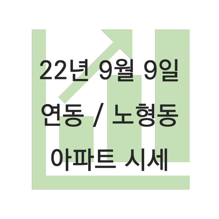 제주시 연동/노형동 주요 아파트 시세(22.09.09)