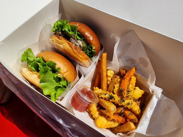  울산간절곶맛집 쌀버거 번을 쌀로 만든 수제버거.