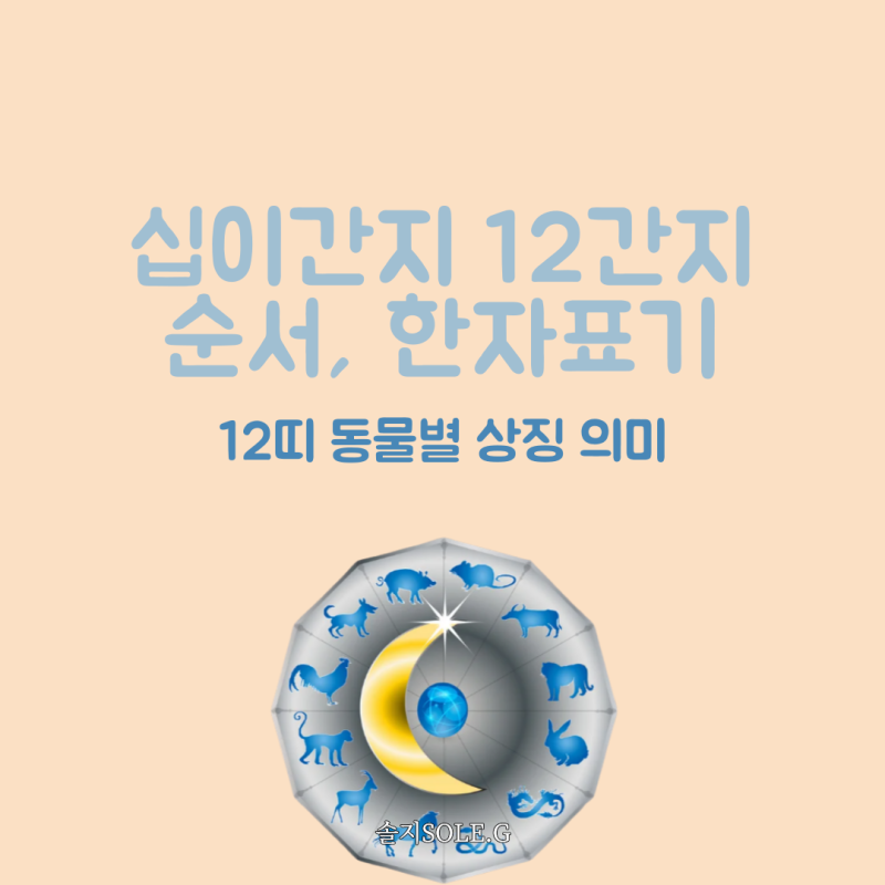 십이간지 12간지 순서와 12띠 동물별 상징 의미 및 한자 표기는? : 네이버 블로그