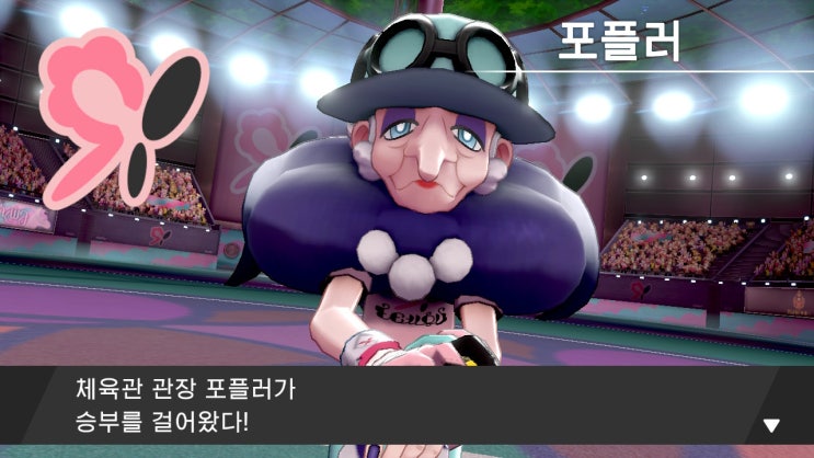  포켓몬스터 소드/실드 공략 5. [~5번째 체육관 배지 - vs포플러]