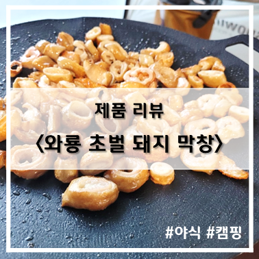  [제품 리뷰] 야식, 캠핑안주 추천~! 와룡 초벌 돼지 막창
