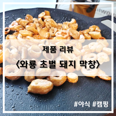 [제품 리뷰] 야식, 캠핑안주 추천~! 와룡 초벌 돼지 막창