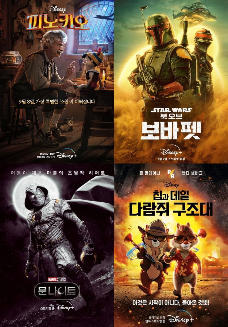  디즈니+ 영화 신작, 에미상 후보 목록