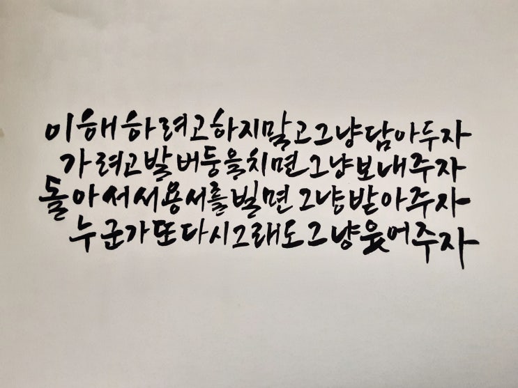  (도드캘리)이해하려고 하지말고
