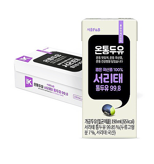  서울F&B 국내산 서리태 온통두유