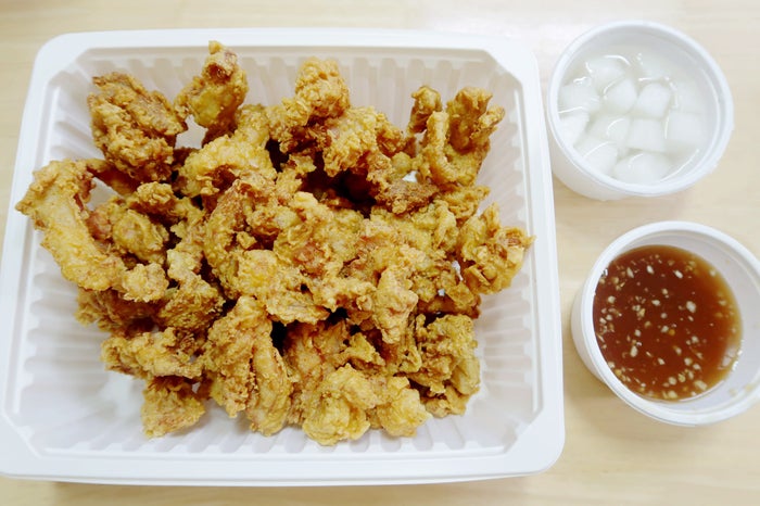  노랑 통닭 알싸한 마늘치킨과 봉투 감자튀김 후기