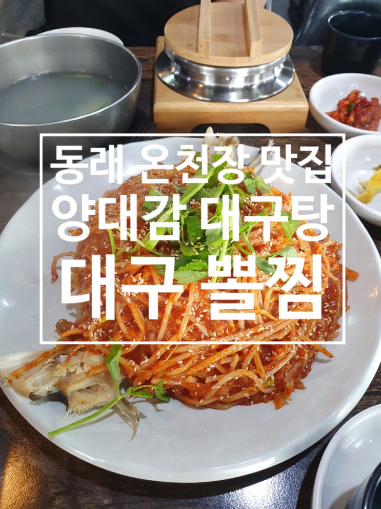  온천장 대구요리 맛집 [양대감 대구 뽈짐]
