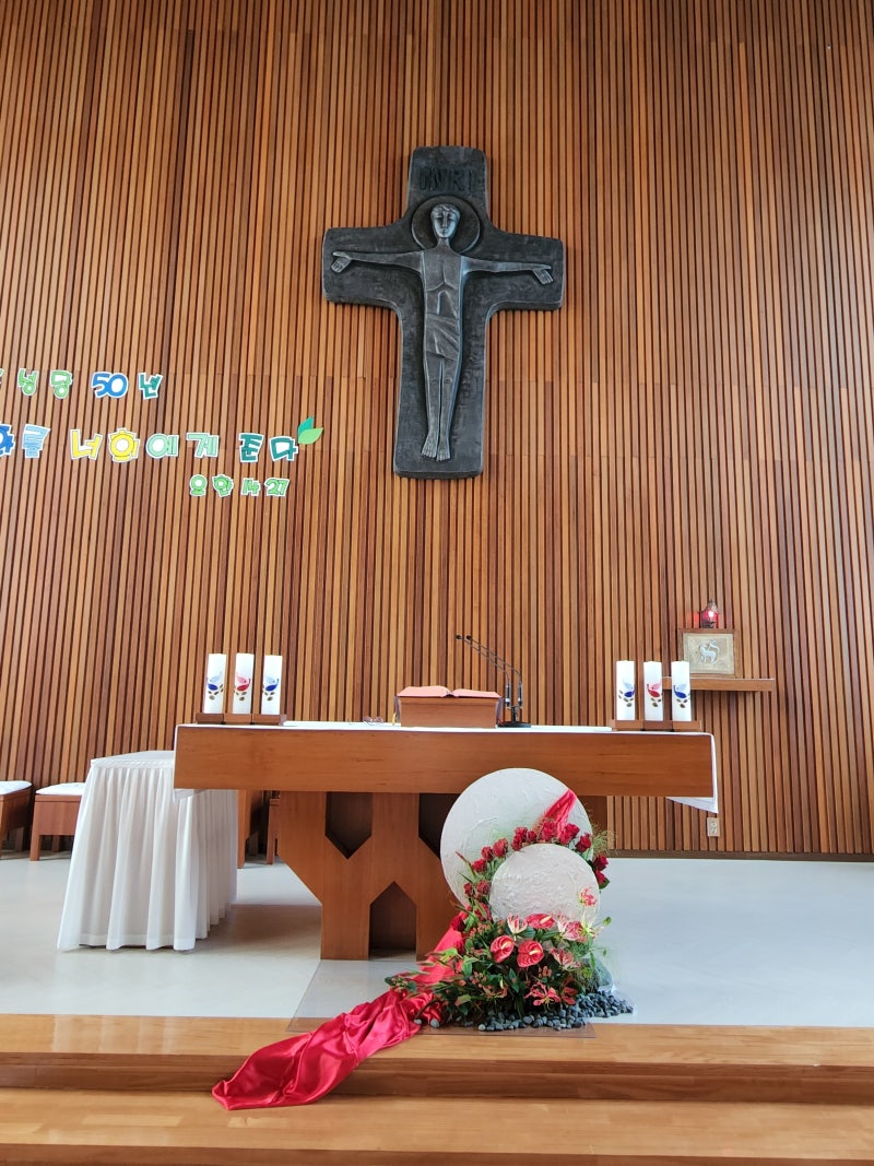 그리스도의 성체성혈 대축일 전례 꽃꽂이 : 네이버 블로그, image size:800x1067