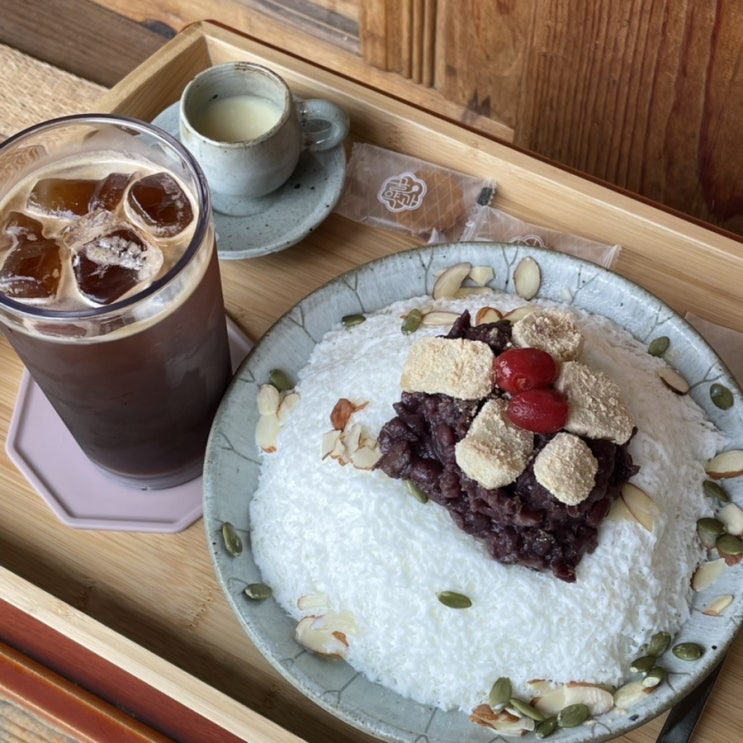  강화도 한옥 카페 드리우니 눈꽃 팥빙수!