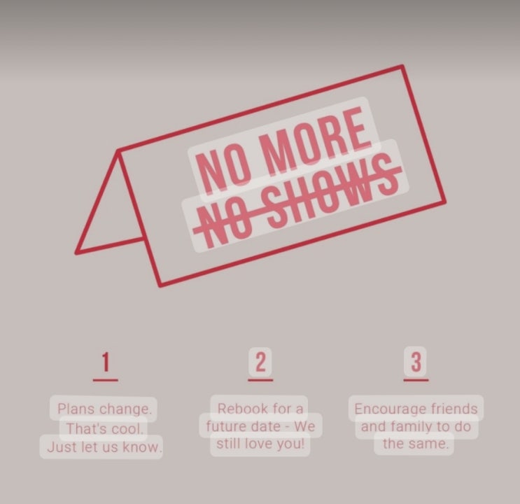 예약부도 (노쇼, No-Show)에 관해