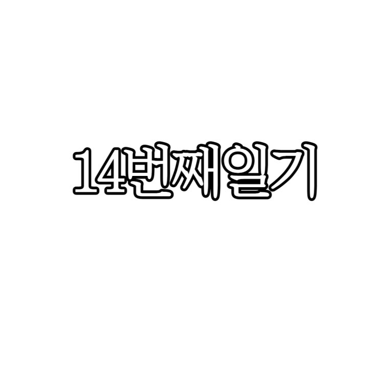 14번째일기